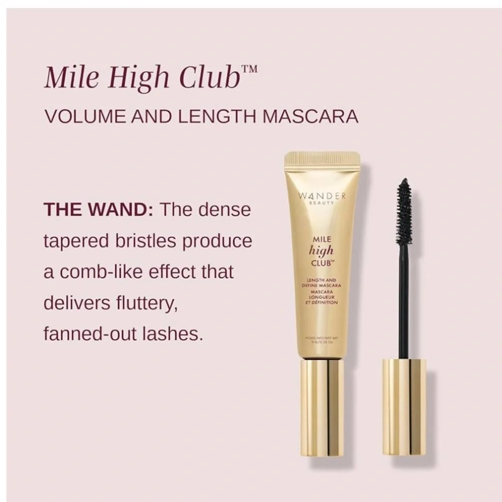 Wander Beauty Mile High Club Length + Define Black Mascara. New